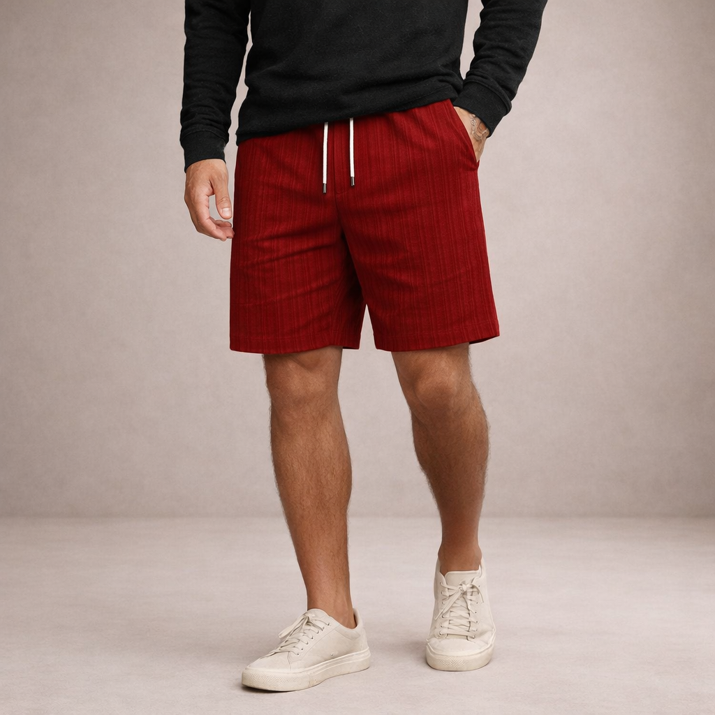 Pantalones cortos de lino para hombre | Pantalones cortos informales de verano, de corte regular y transpirables | Pantalones cortos ligeros de corte holgado para la playa y actividades al aire libre