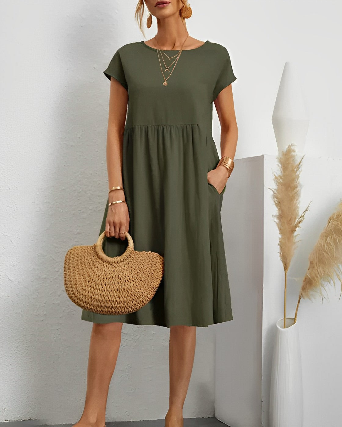 Robe d'été en coton léger pour femme | Coupe luxueuse