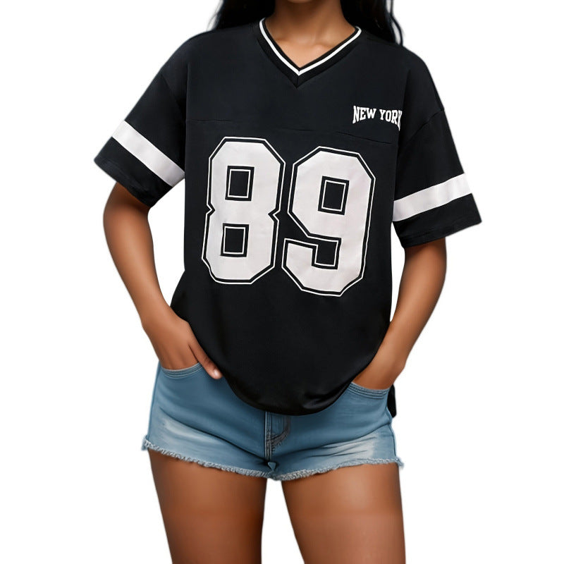 Women’s Oversized Sports T-Shirt with New York Print