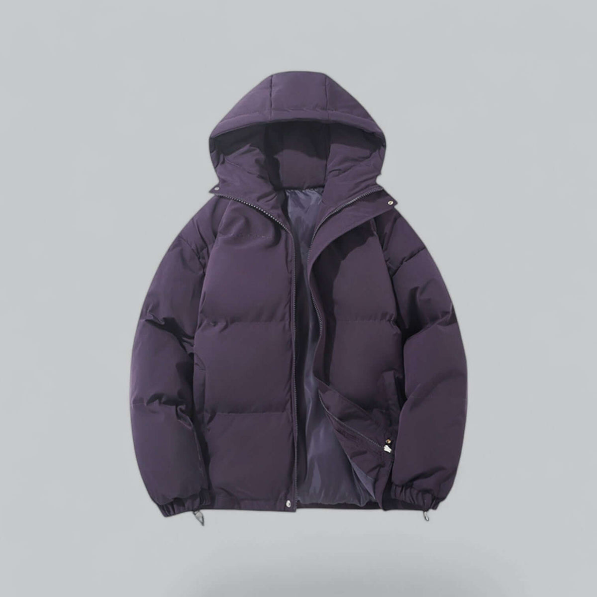 Chaqueta parka de invierno para hombre | Abrigo acolchado con capucha, puños cortavientos y bolsillos seguros para una protección cálida en el día a día