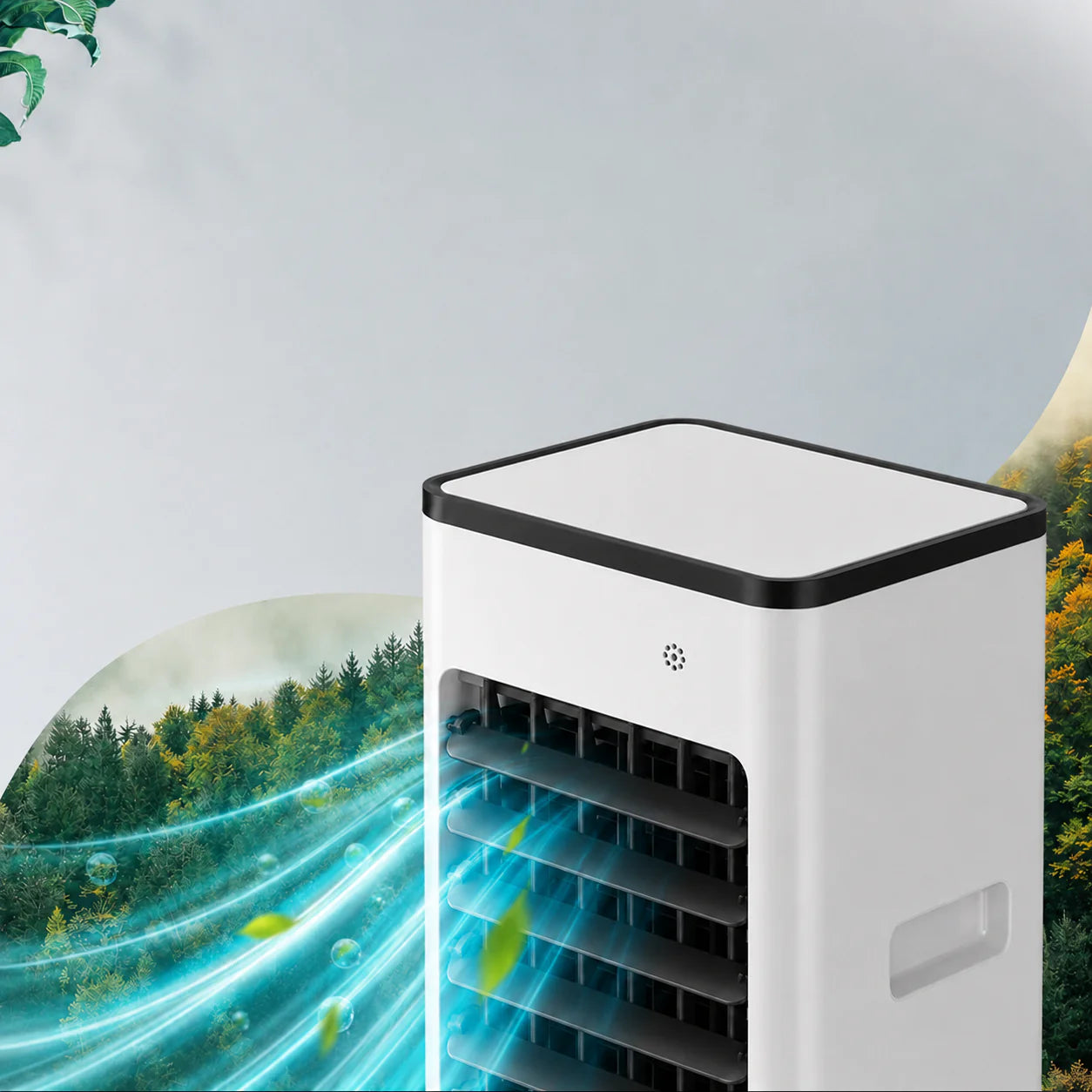 Ventilador portátil 3 en 1 con humidificador