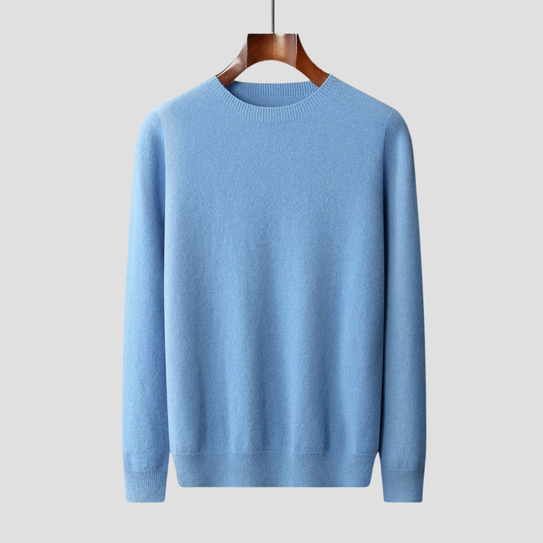 Men's cashmere sweaters - A classic crewneck with timeless elegance