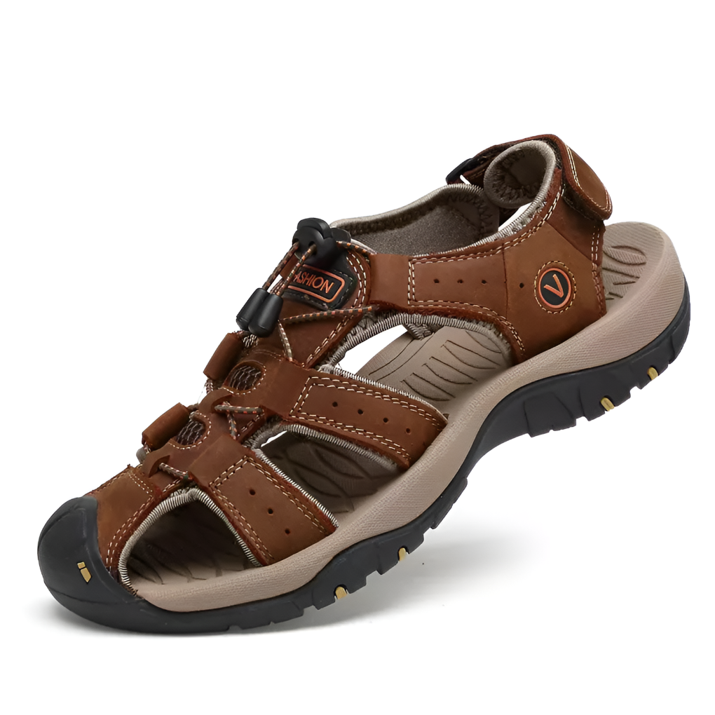 Men's Orthopedic Sandals with Adjustable Straps | Supportive Walking Shoes for Everyday Comfort and Healthy Foot Alignment