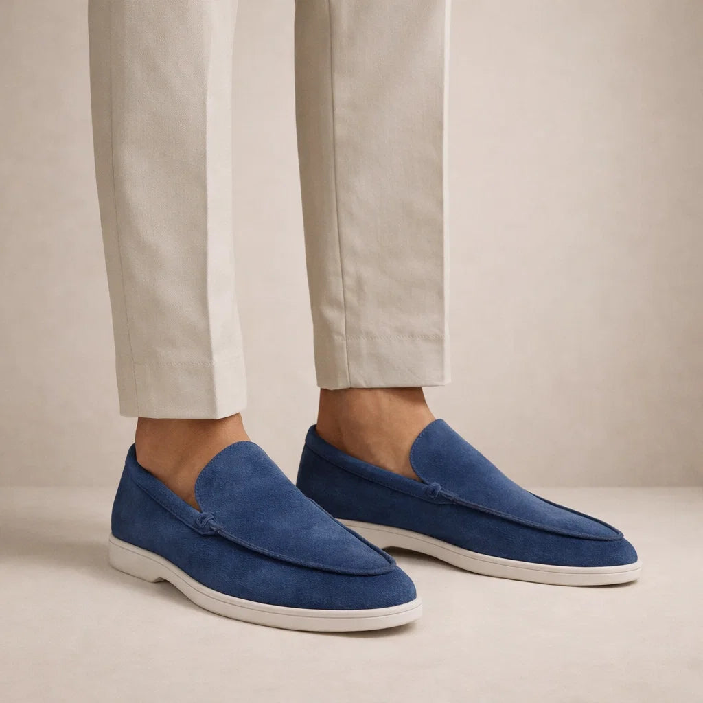 Mocassins en cuir pour homme | Chaussures décontractées à enfiler pour tous les jours | Chaussures « smart casual » à coupe classique et tige basse