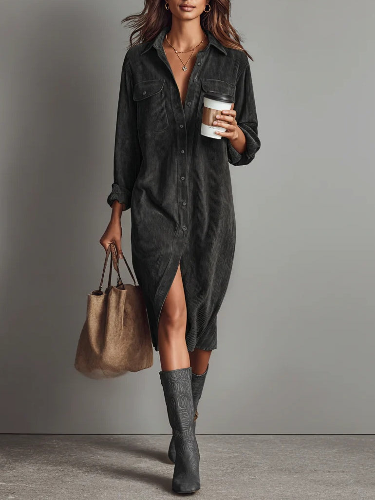 Vestido moderno de corte holgado