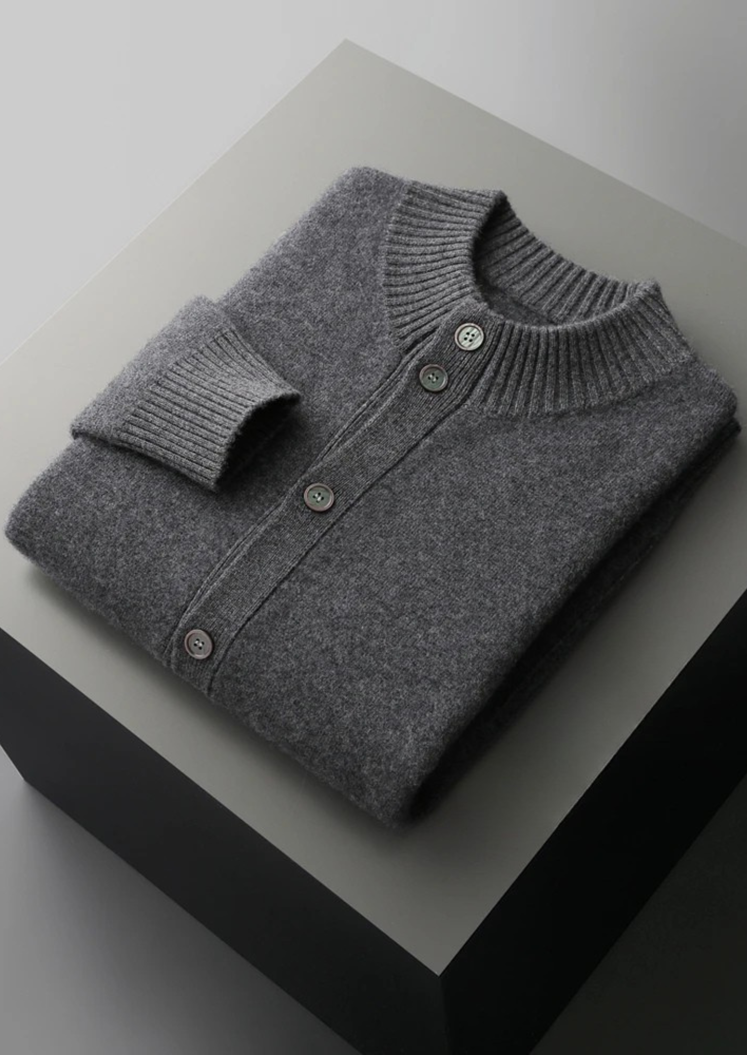 Button-Down Sweater Cardigan for Men - Image 8