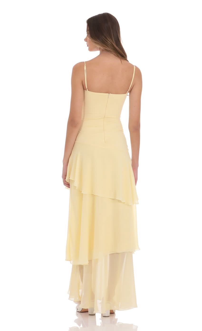 Women's Wedding Guest Sweetheart Ruffle Maxi Dress - product image 3