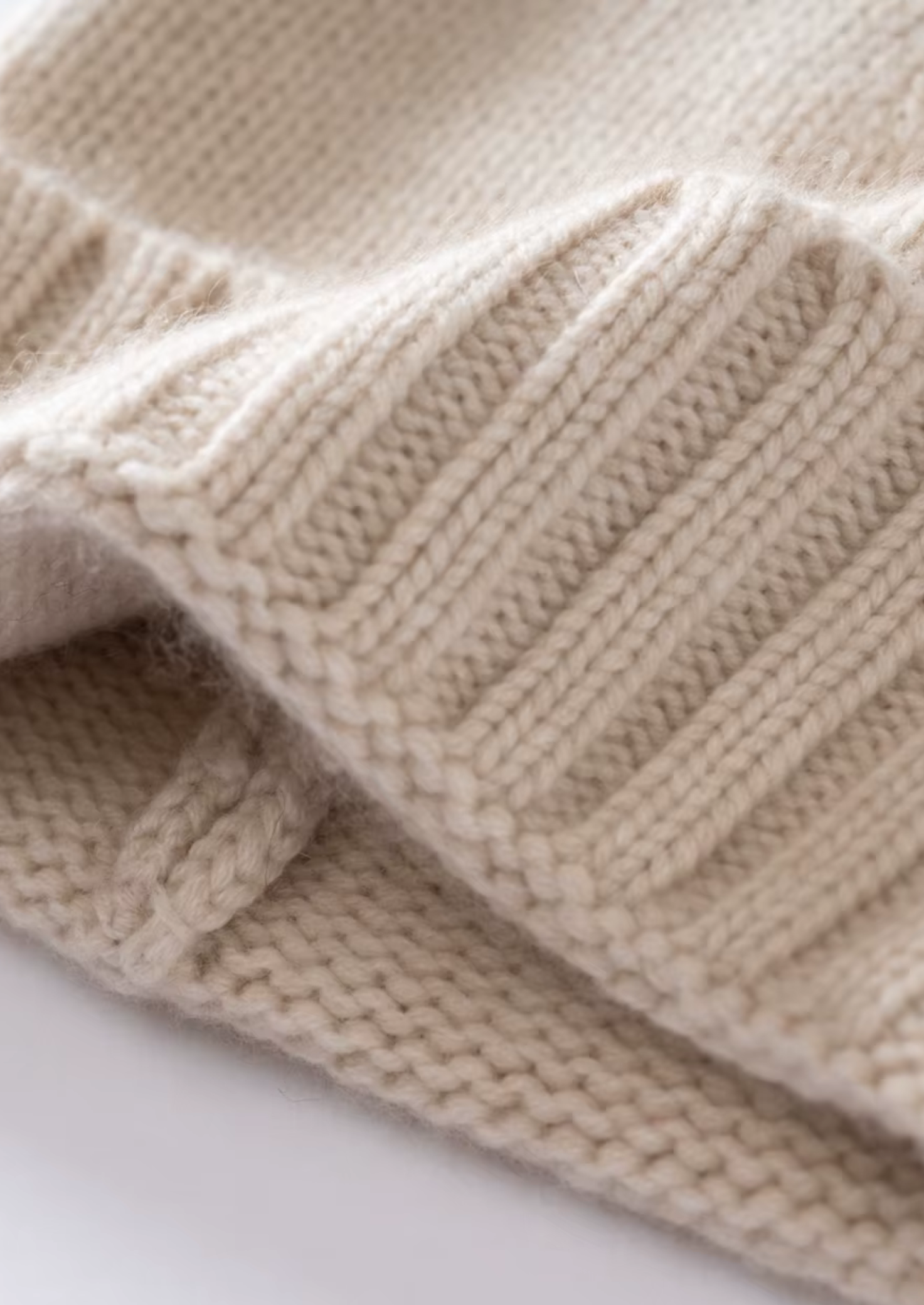 Ribbed Knit Beanie for Women - Image 2