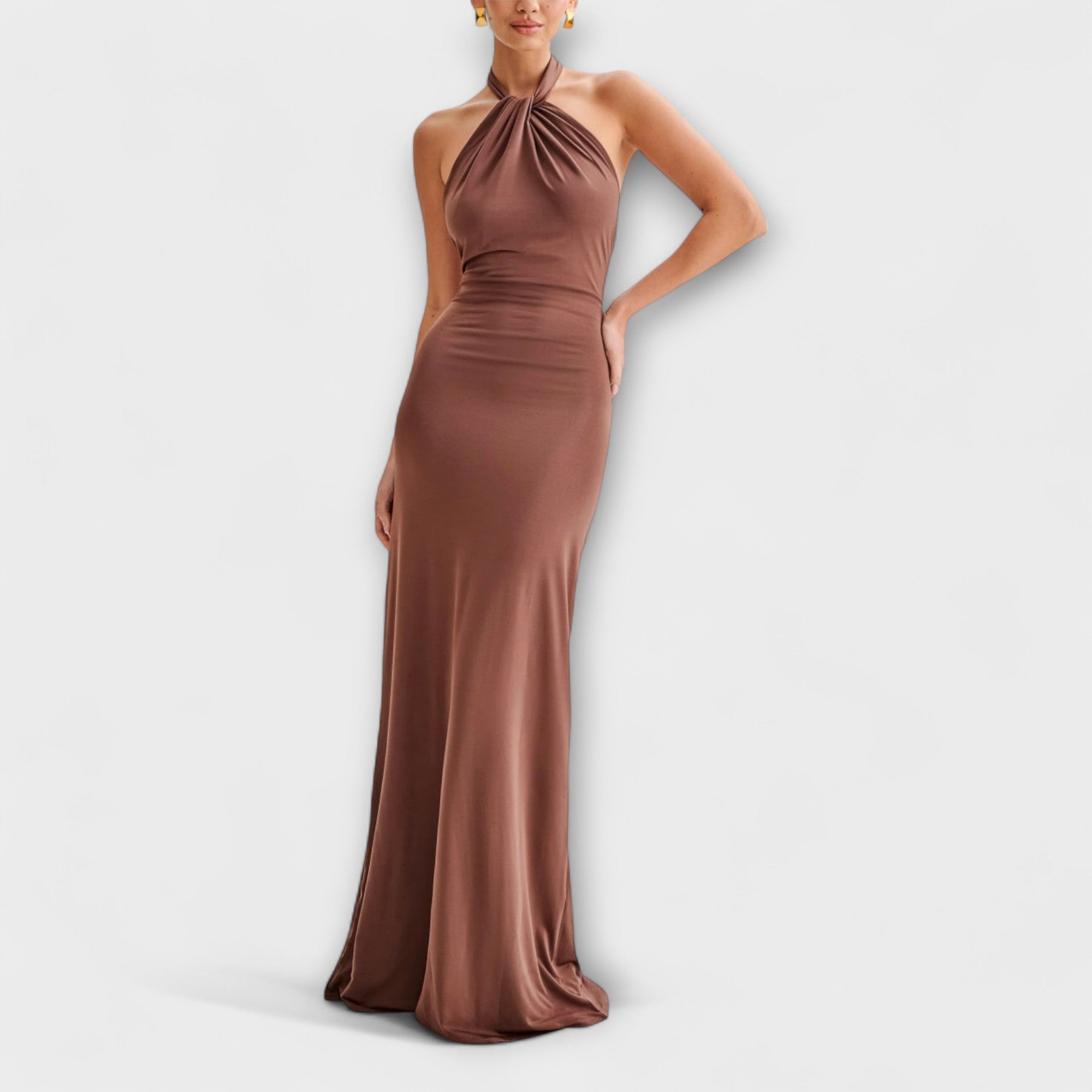 Cleo - Robe longue dos nu fluide
