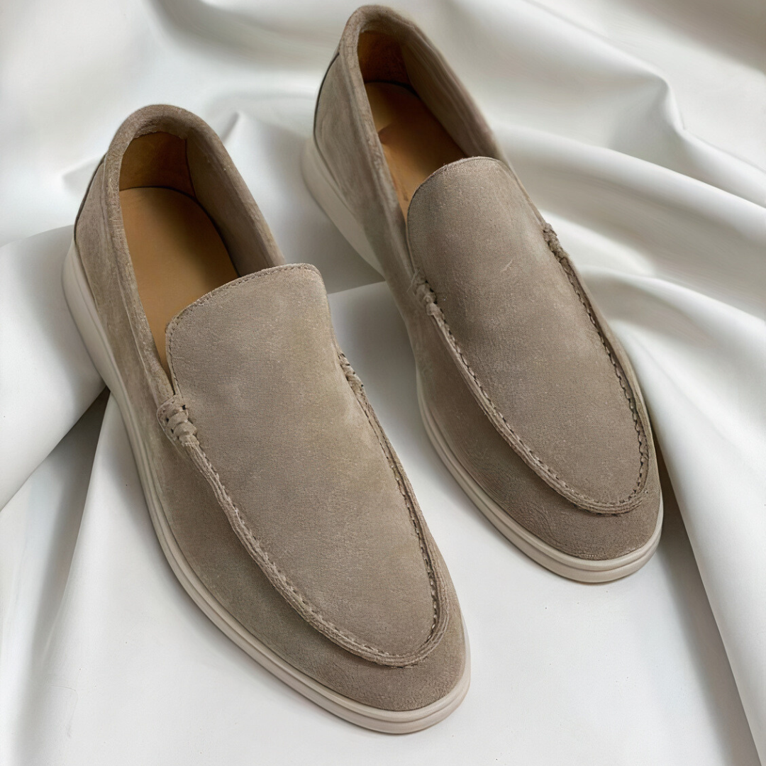 Ανδρικά vintage loafers | Κλασικά παπούτσια χωρίς κορδόνια από δερματίνη με χειροποίητες ραφές | Άνετα παπούτσια για καθημερινή χρήση και επίσημες περιστάσεις