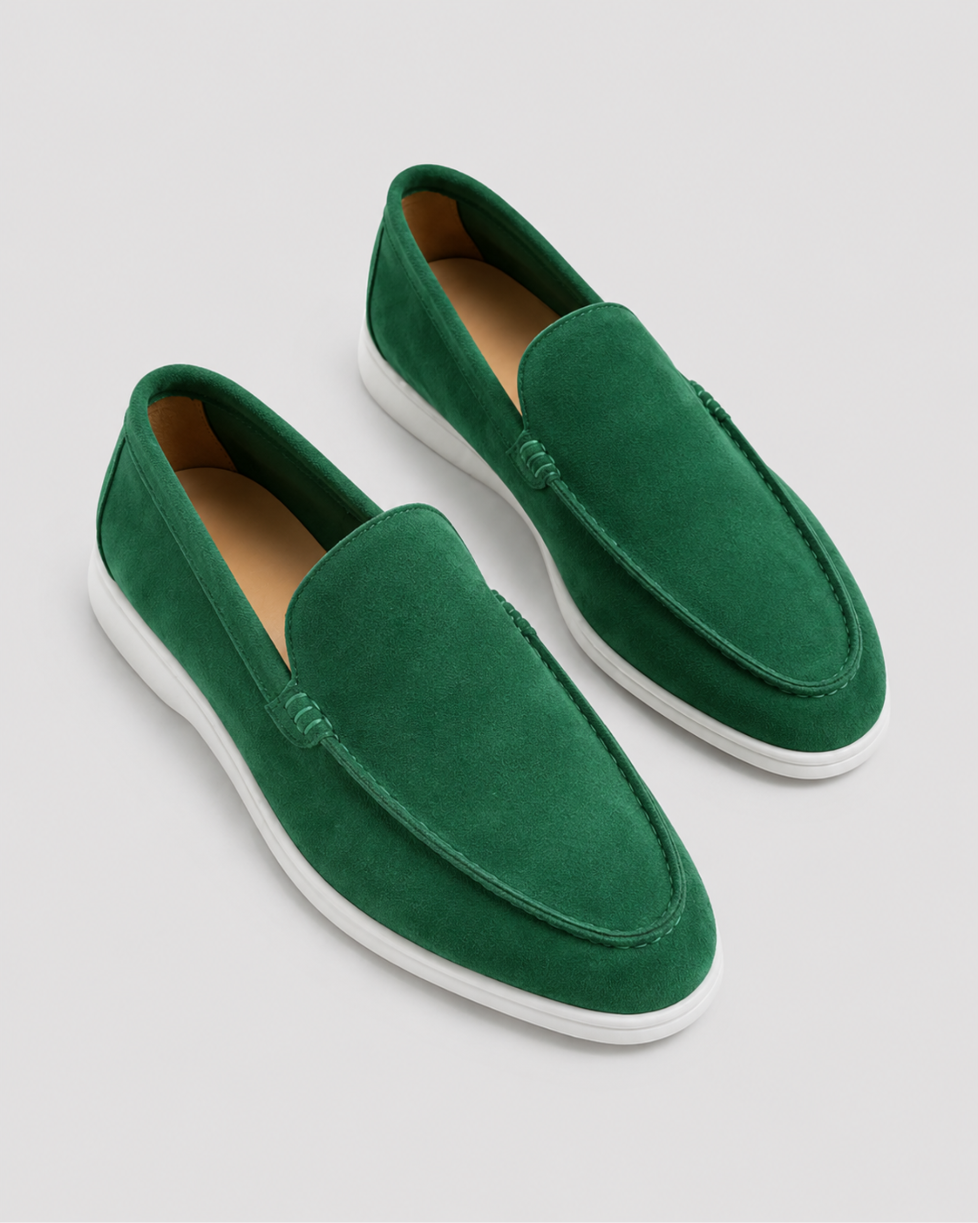 Mocasines de ante para hombre | Zapatos informales cómodos sin cordones, ideales para un estilo «smart-casual» | Parte superior de ante suave con plantilla acolchada