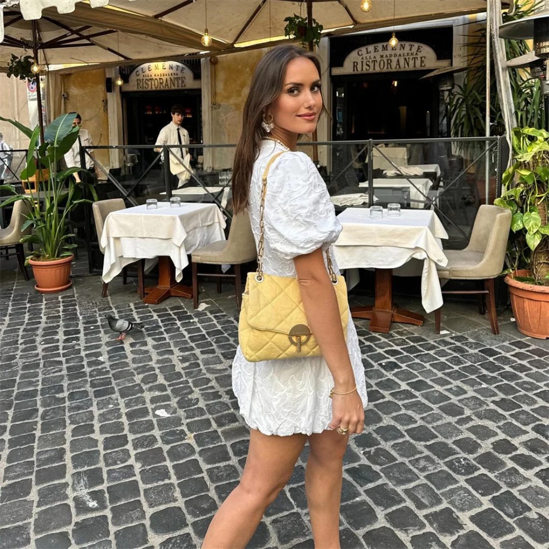 Women's Italian-Style Dress | Cinched Waist