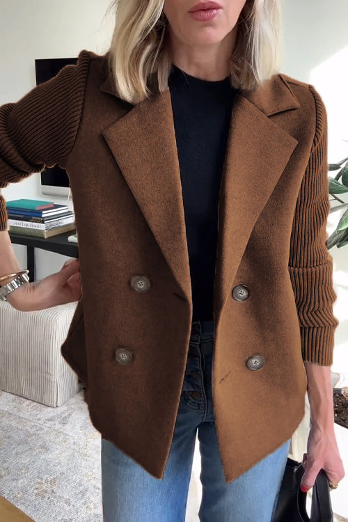 Double-Breasted Relaxed Fit Jacket for Women - Image 5