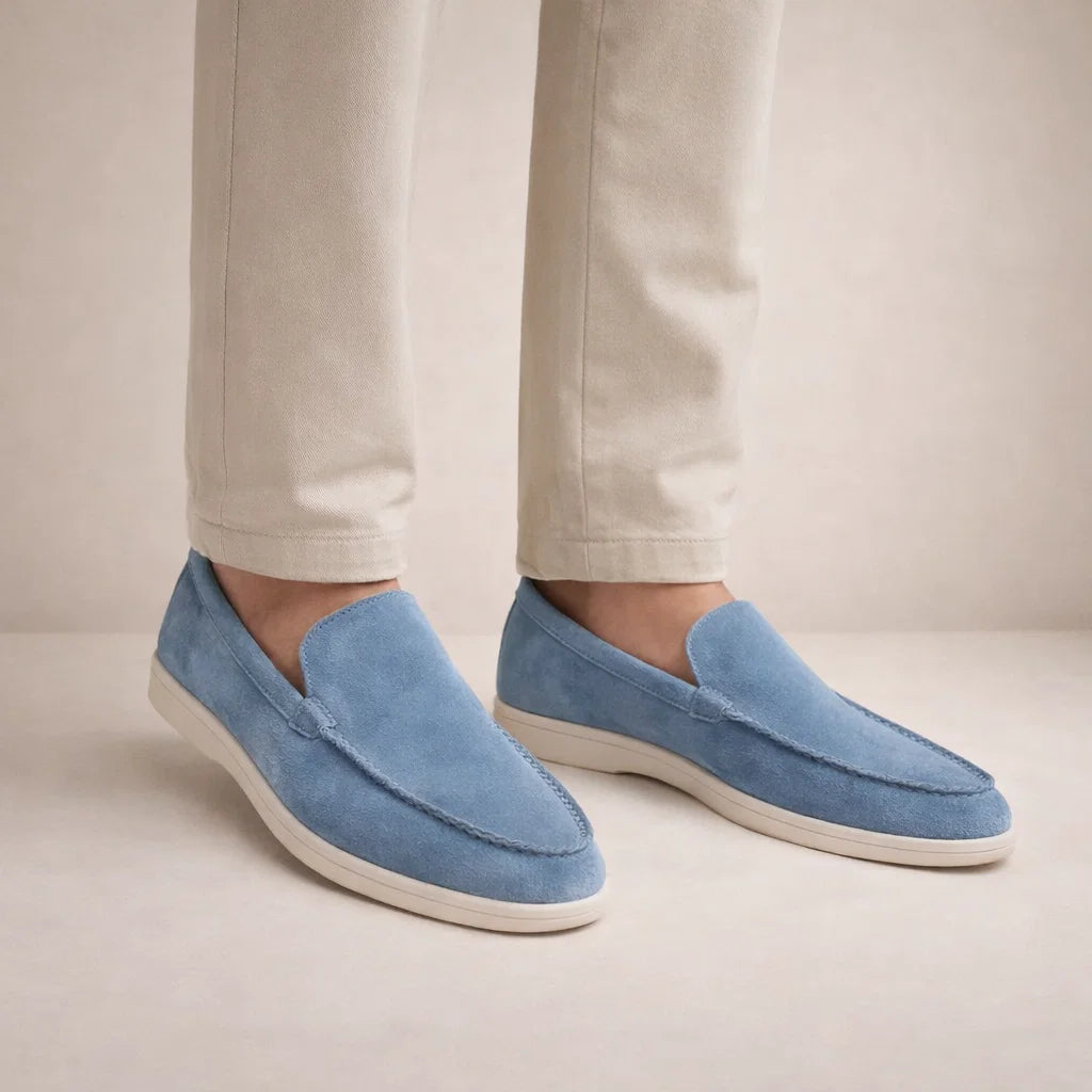 Mocassins en cuir pour homme | Chaussures décontractées à enfiler pour tous les jours | Chaussures « smart casual » à coupe classique et tige basse
