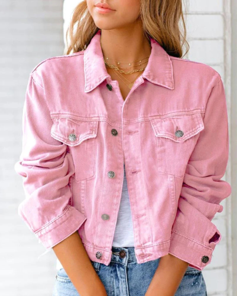 Women's Colourful Denim Jacket | Soft Breathable