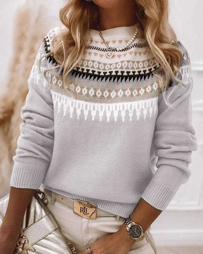 Fair Isle Crewneck Sweater for Women - Image 2