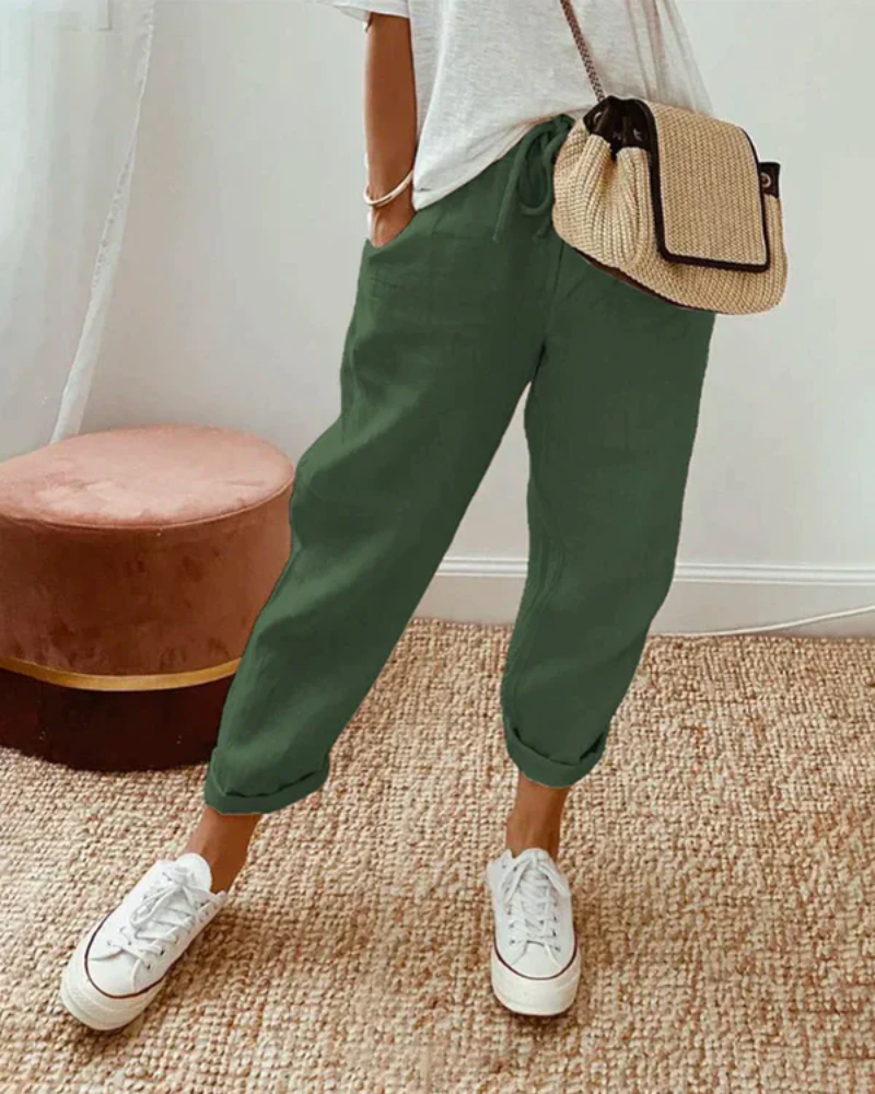 Women's Premium Linen Trousers | Breathable