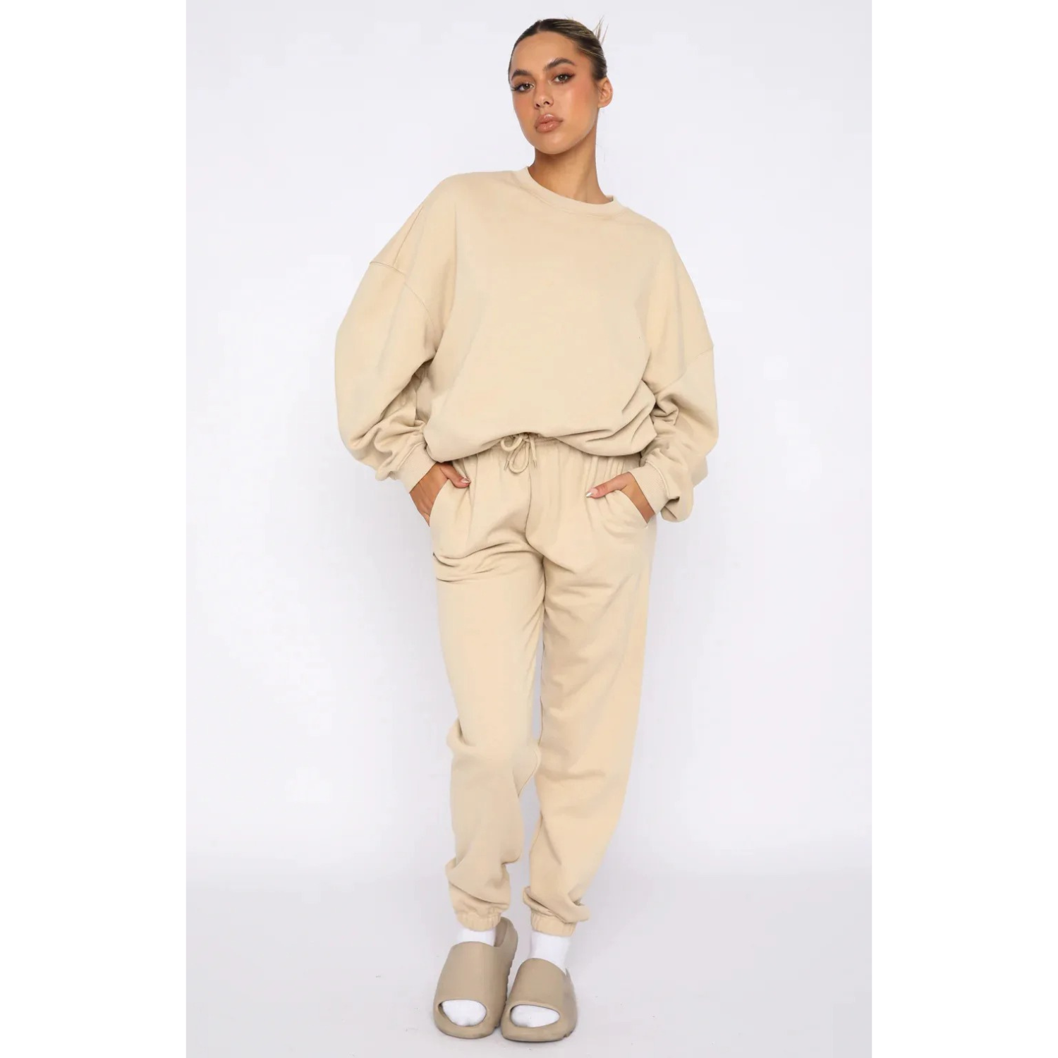 Oversized Crew Neck Sweater for Women - Image 3
