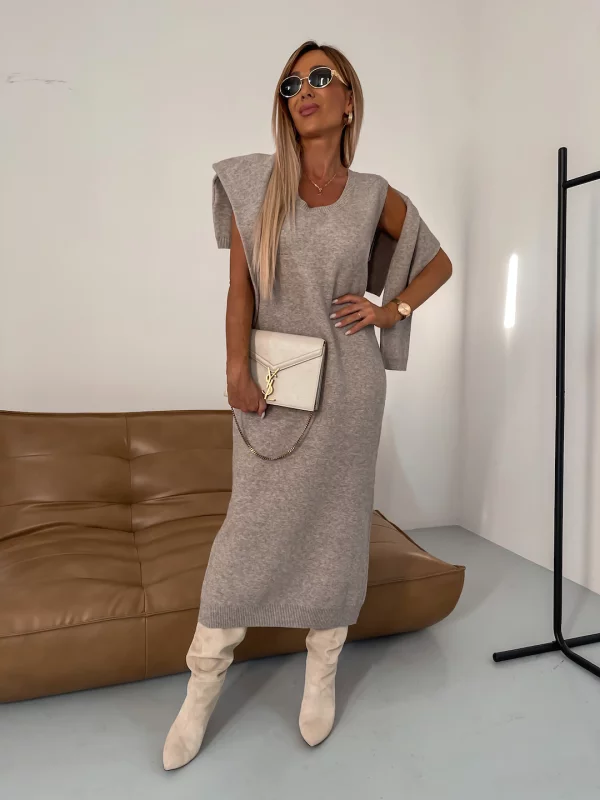 Ball bearings Knitted dress for ladies
