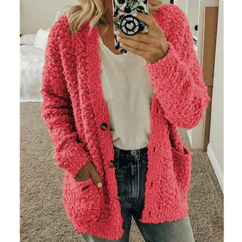 Cardigan moale și călduros – croială elegantă, deschisă, ideală pentru ținute casual suprapuse