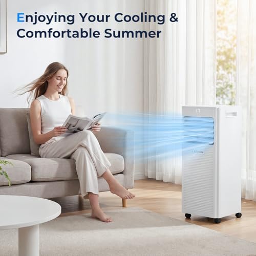 Aire acondicionado portátil con deshumidificador y ventilador de 9.000 BTU para el verano