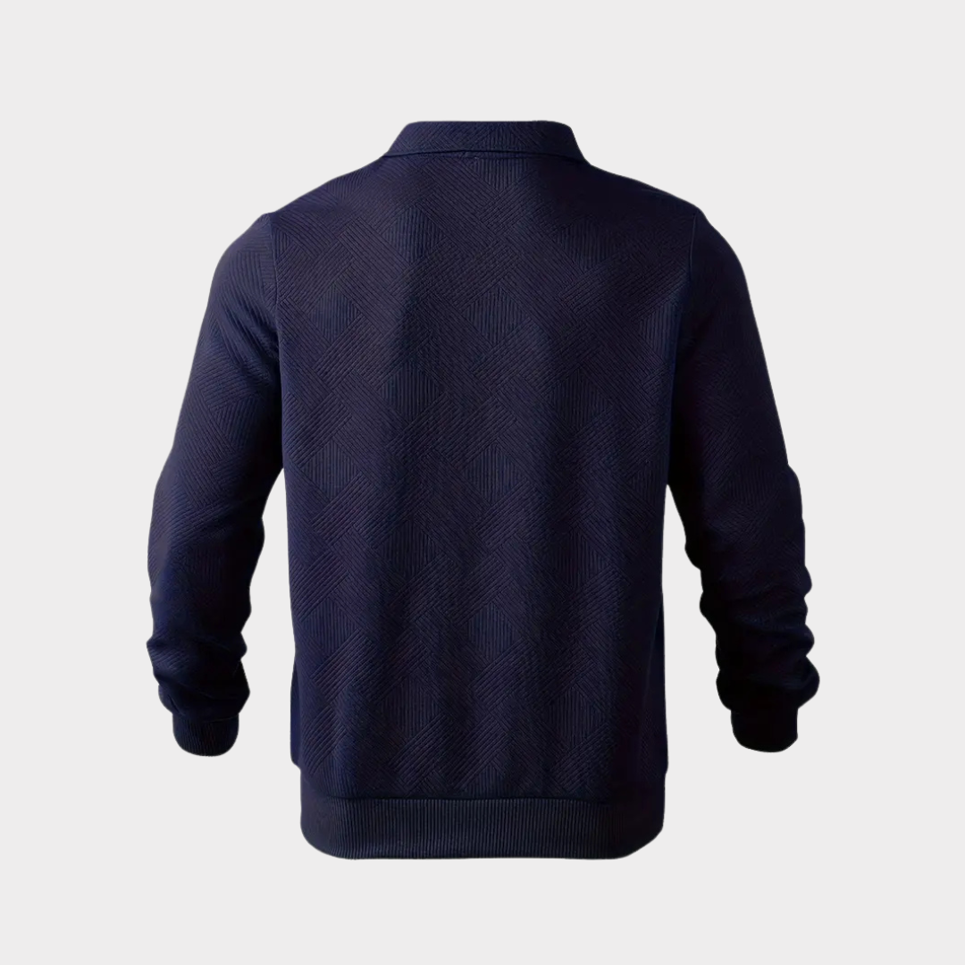 Jersey de hombre con cremallera de un cuarto | Acabado de primera calidad