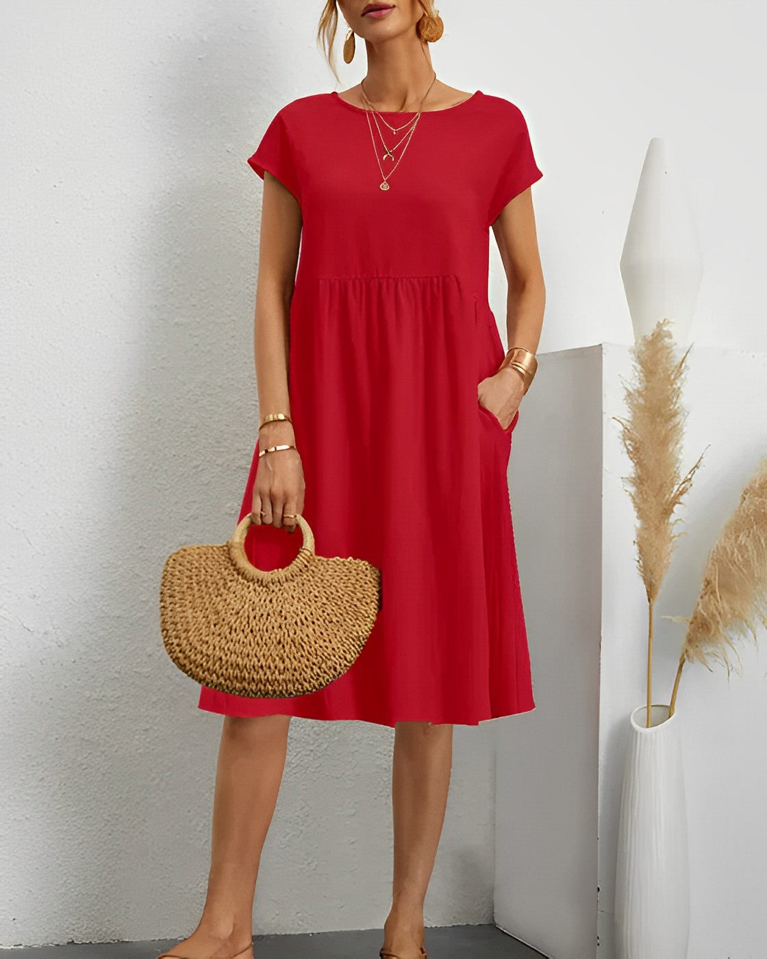 Robe d'été en coton léger pour femme | Coupe luxueuse