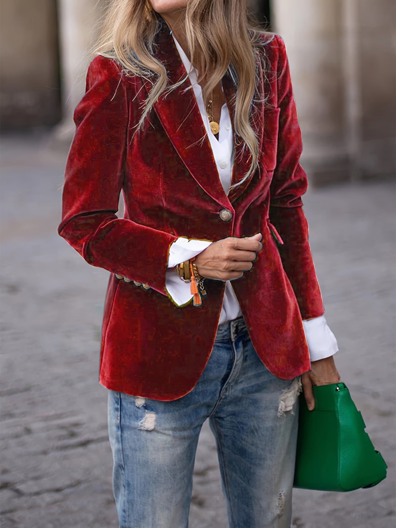 Fitted Blazer for Women - Image 9