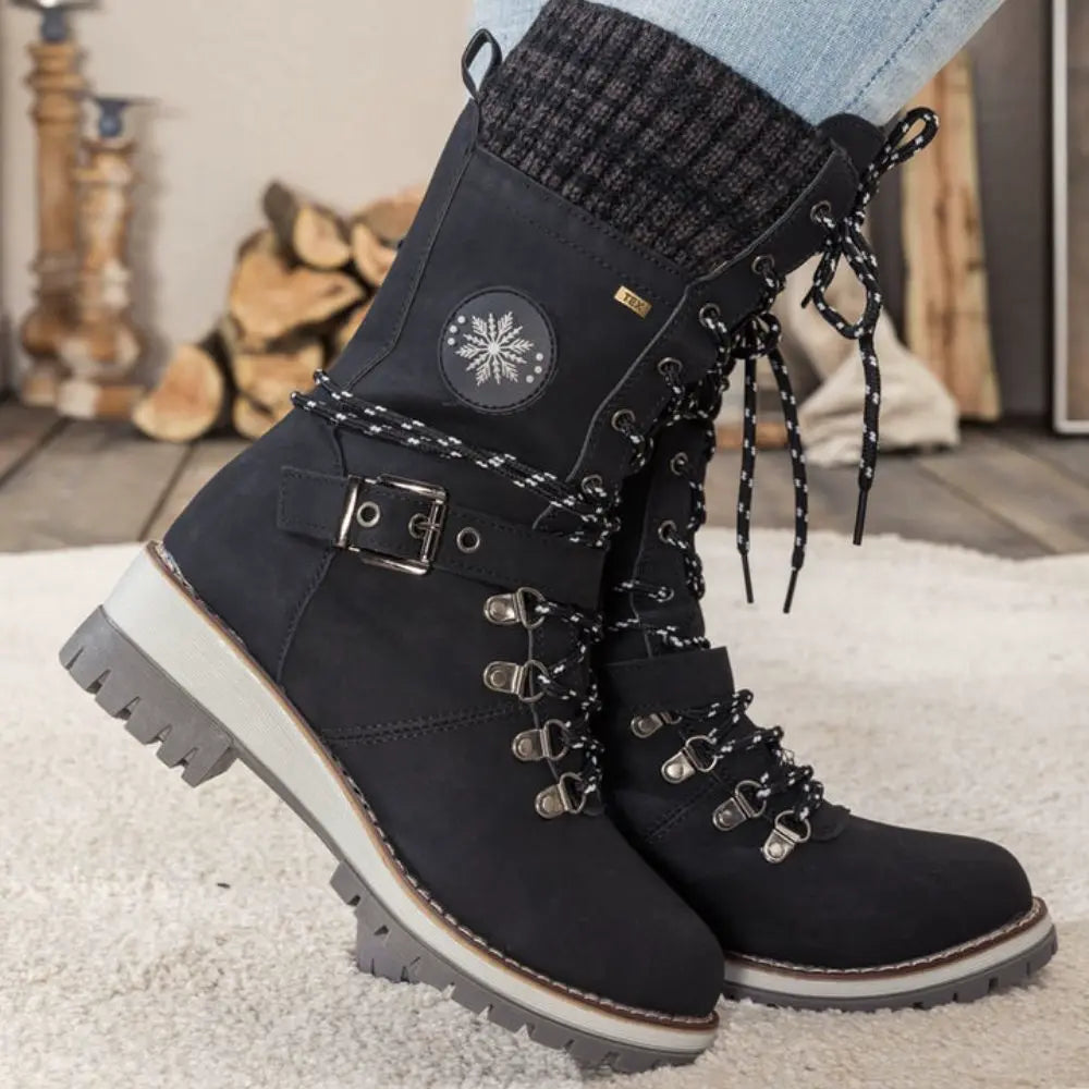 Botas de invierno con forro antideslizante y cálido