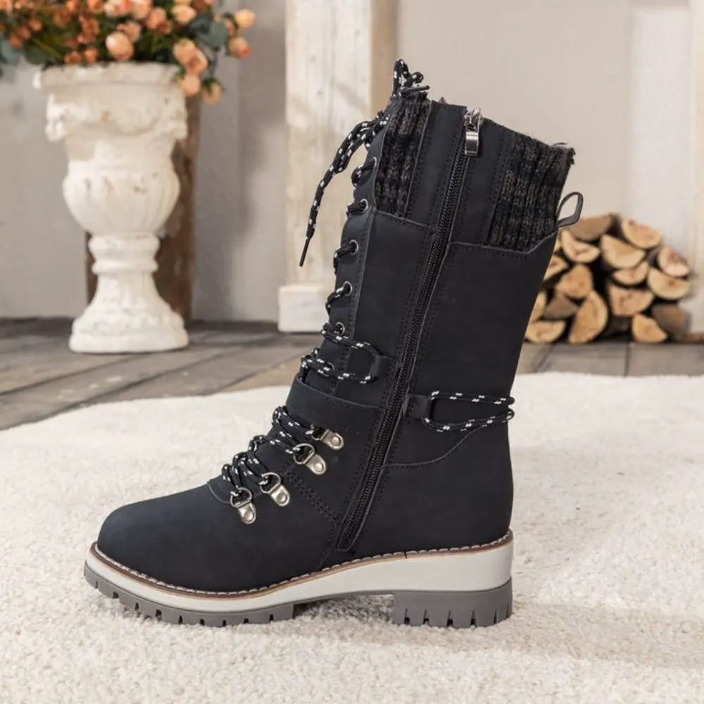 Botas de invierno con forro antideslizante y cálido