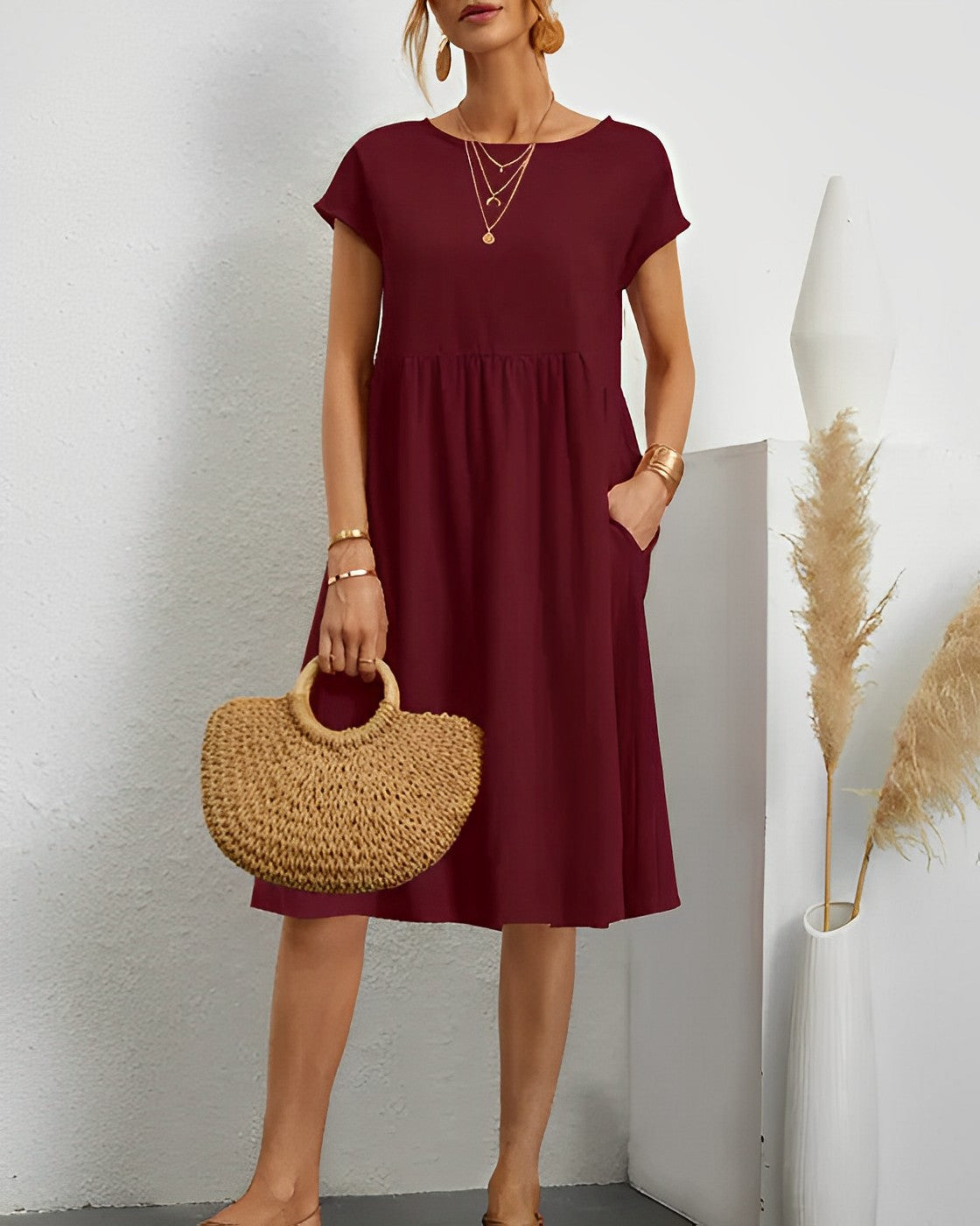 Robe d'été en coton léger pour femme | Coupe luxueuse