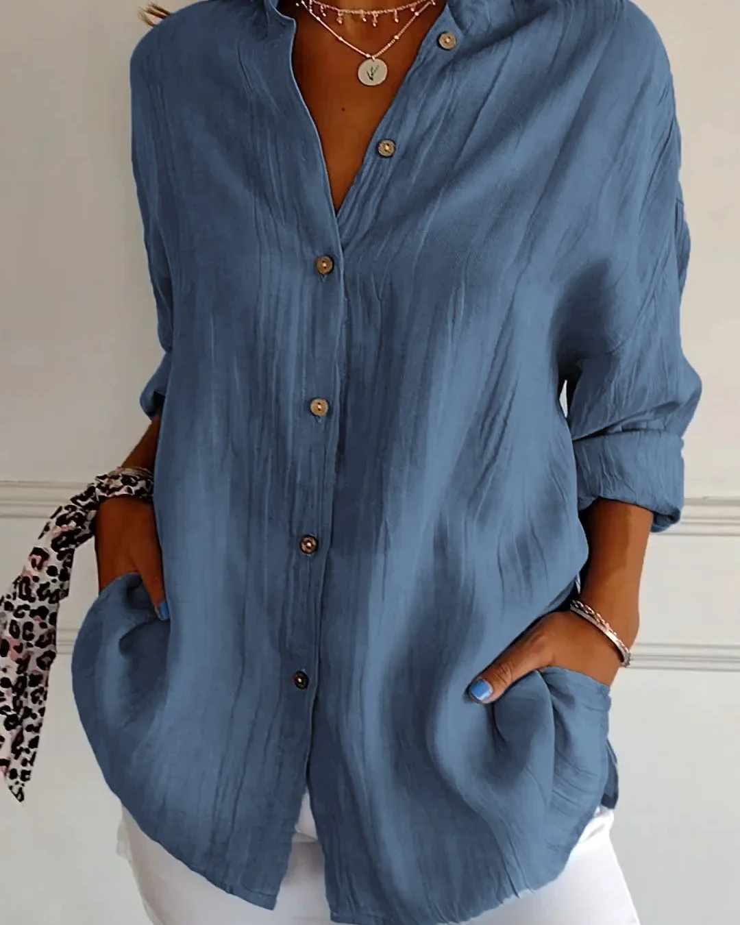 Women's Elegant Blouse | Soft Breathable | Flattering Tapered Waist