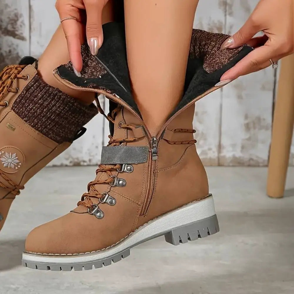 Botas de invierno con forro antideslizante y cálido