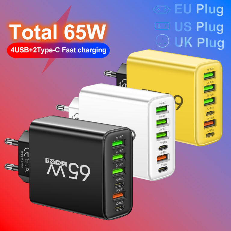 Image of 65W Multi-Port USB Wall Charger