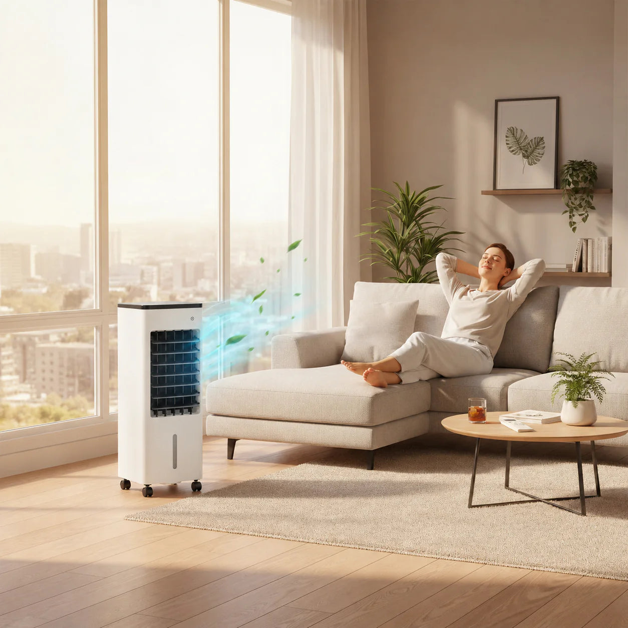 Ventilador portátil 3 en 1 con humidificador