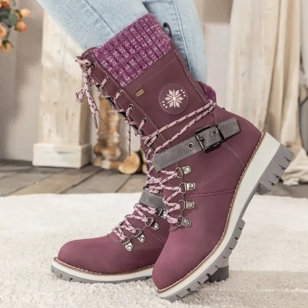 Botas de invierno con forro antideslizante y cálido