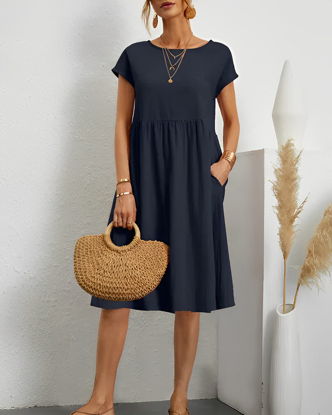 Robe d'été en coton léger pour femme | Coupe luxueuse