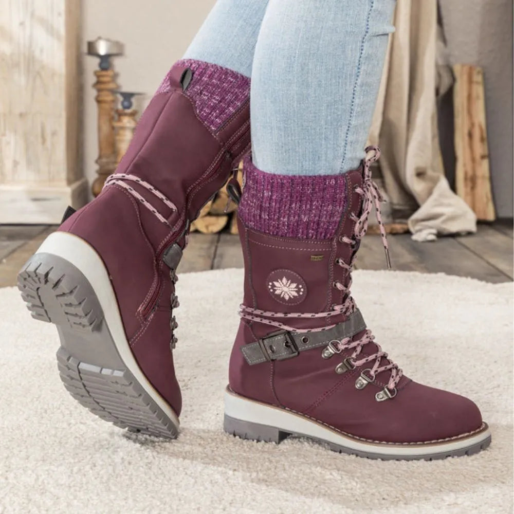 Botas de invierno con forro antideslizante y cálido
