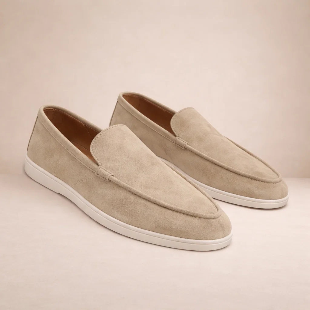 Mocassins en cuir pour homme | Chaussures décontractées à enfiler pour tous les jours | Chaussures « smart casual » à coupe classique et tige basse