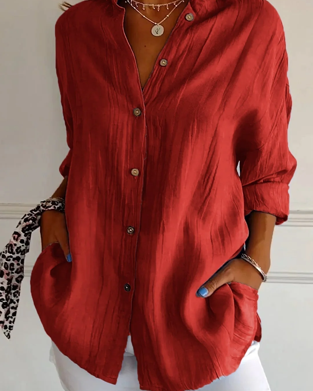 Women's Elegant Blouse | Soft Breathable | Flattering Tapered Waist