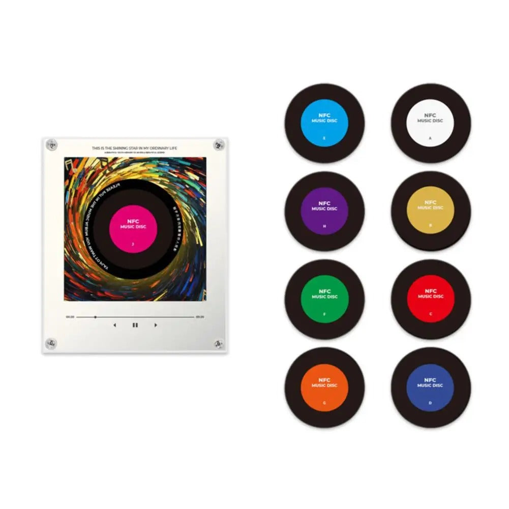Christmas Music Box Refrigerator Magnet – Cozy Night Light with Replaceable Music Discs