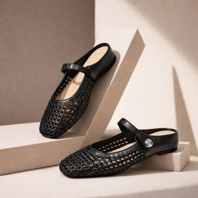 Women’s Woven Metallic Flats