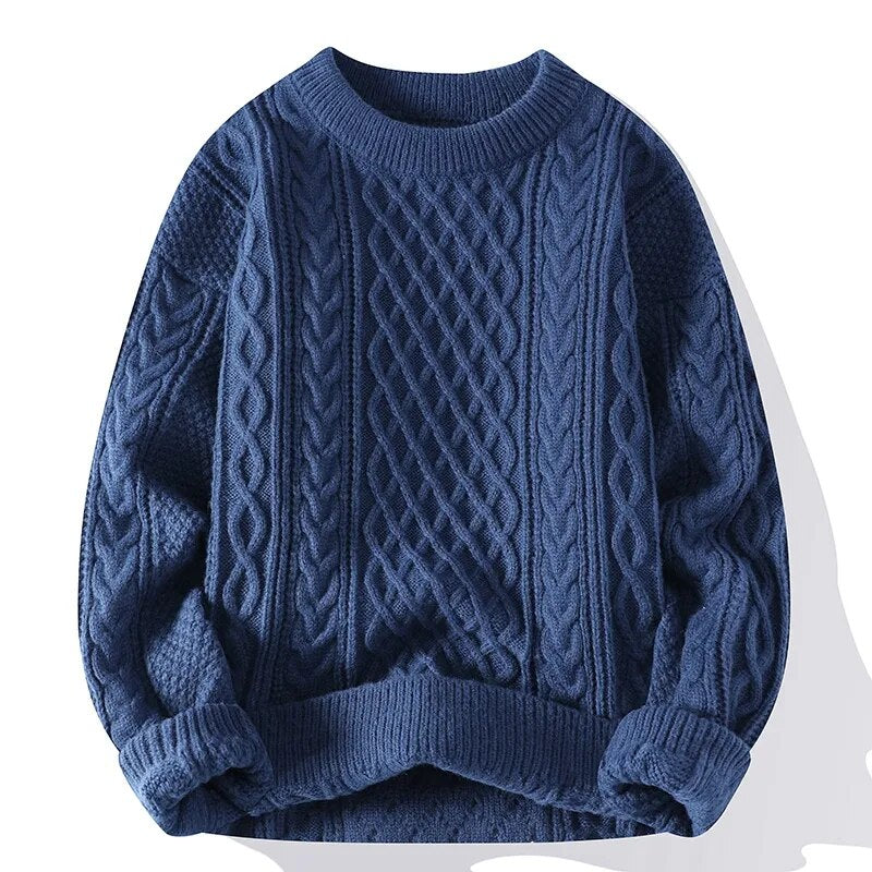 Textured Crewneck Sweater for Men - Image 14