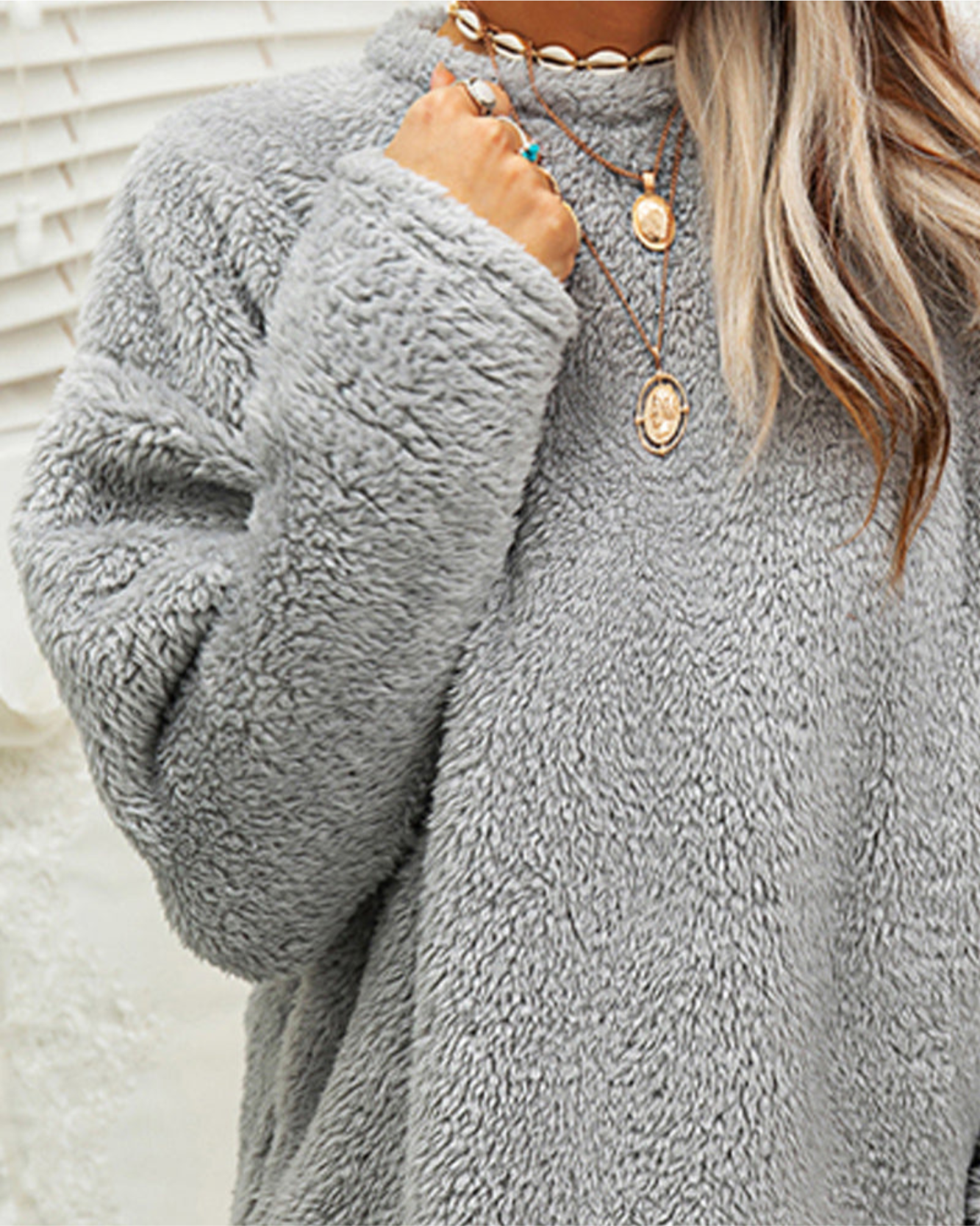 Varm lang sweater til kvinder