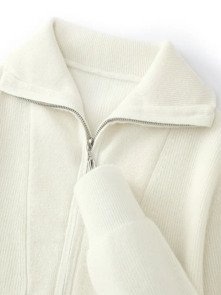 Half-Zip Ribbed Knit Sweater for Men - Image 4