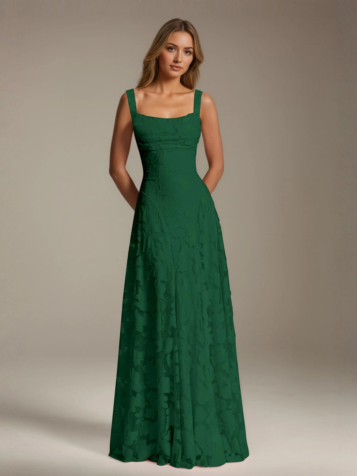 Alyssa Floral Lace Bridesmaid Dress – Elegant A-Line Design for Special Occasions 19