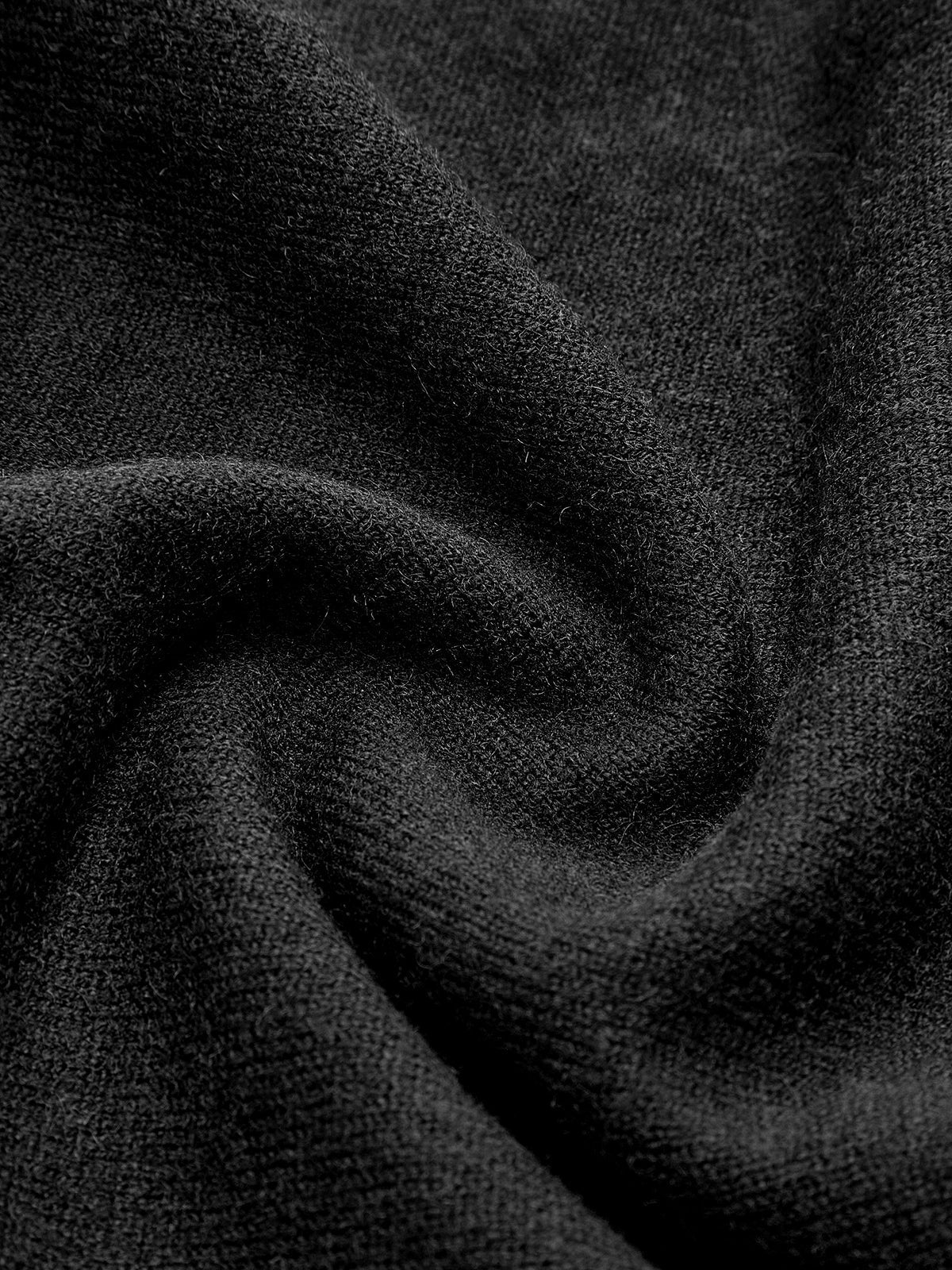 Plejet sweaterkjole til kvinder – kort strikkjole med elastisk pasform