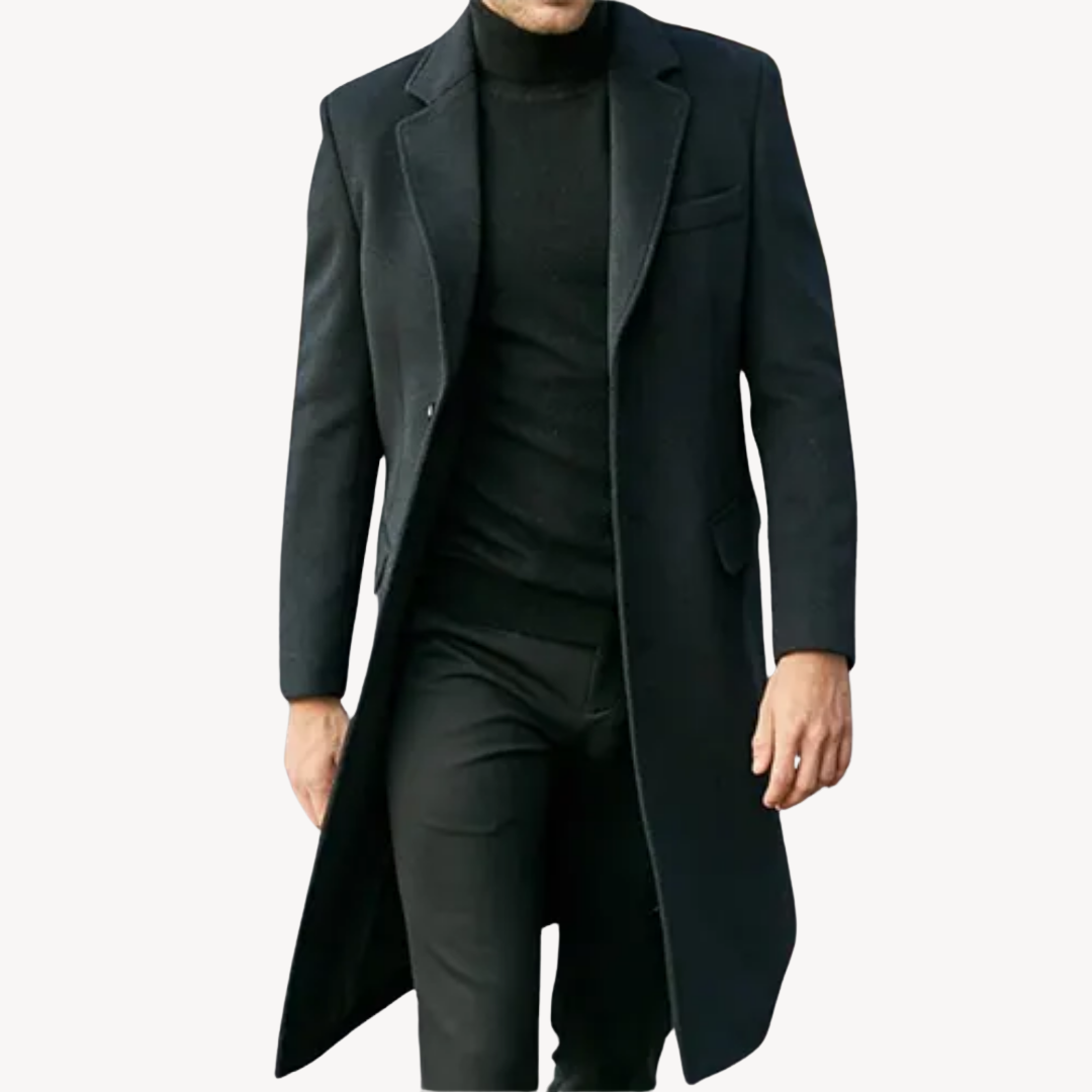 Stylish men's coat made from high-quality wool
