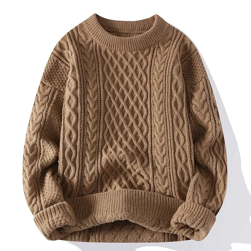 Textured Crewneck Sweater for Men - Image 9