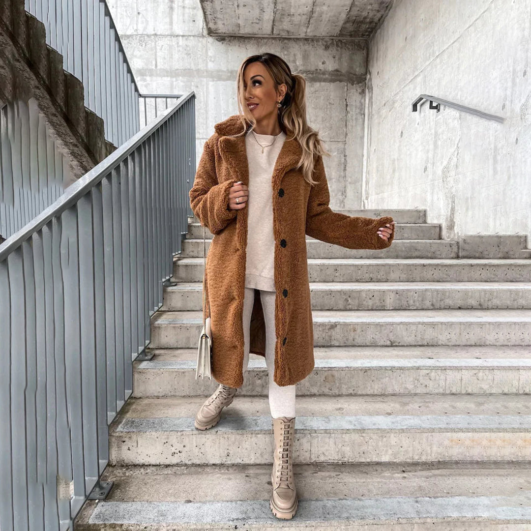 Teddy Long Coat for Women - Image 2